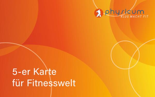 5-er Karte für Fitnesswelt